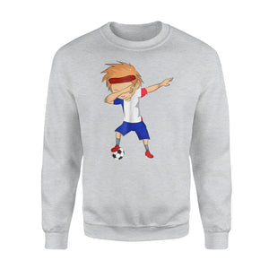 Dabbing Soccer Men France Jersey -French Football  Sweatshirt