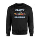 Crafty Grandma, Gift, Sewing, Crafting, DIY Hobby, L Sweatshirt