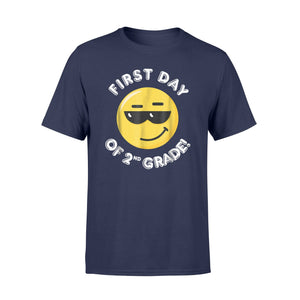 First Day Of Second 2nd Grade Emoji For Boys Girls T-Shirt