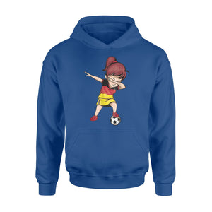 Dabbing Soccer Girl Germany Jersey German Football Hoodie