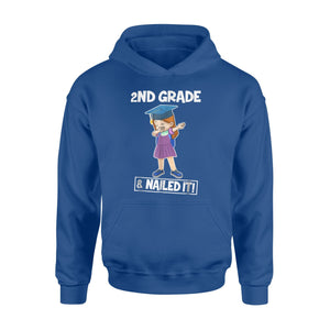 Cute Girls Dabbing 2nd Grade Nailed It Graduate Funny Hoodie