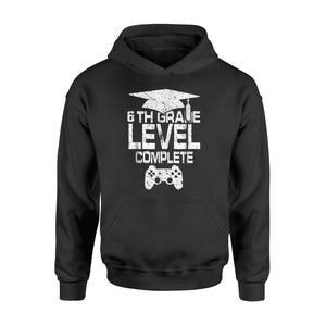 Graduate 6th Grade Level Complete Video Gamer Gift  Hoodie