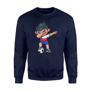 Dabbing Soccer Boy  Chile Chileans Football Sweatshirt