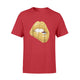 Gold Lips Sexy Kiss Black Girl Magic Queen Melanin T-Shirt