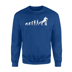 Evolution Horse Jumping Horseback Riding Equestrian Sweatshirt