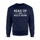 Head Up And Heels Down Horseback Riding Horse Sweatshirt