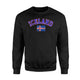 Iceland Flag Grunge Soccer  Fleece Sweatshirt