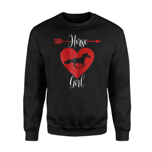 Horse Girl I Love Horses Racing Riding Equestrian Sweatshirt