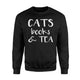 Cats Books And Tea Sweatshirt