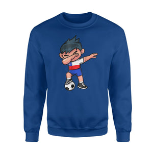 Dabbing Soccer Boy  Chile Chileans Football Sweatshirt