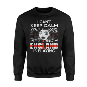I Can't Keep Calm England Play-Vintage Retro Soccer Jersey  Fleece Sweatshirt