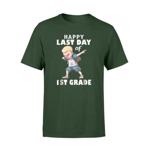 Funny Boy Dabbing Happy Last Day Of 1st Grade T-Shirt