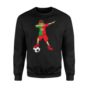 Dabbing Soccer Boy Portugal Portuguese Football Boys Sweatshirt