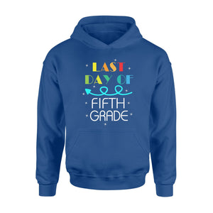 Funny Star Light Last Day Of Fifth Grade  Graduation Hoodie