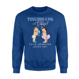 Grandma Gender Reveal Touchdown Tutu Baby Shower Gift Sweatshirt