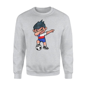 Dabbing Soccer Boy  Chile Chileans Football Sweatshirt