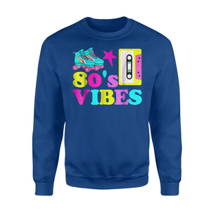 80s Vibes Roller Skate Party Cassette Tape Vintage Sweatshirt