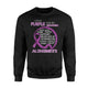 Alzheimers Awareness I Wear Purple For My Grandma Gift Sweatshirt