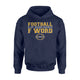 Football Is My Second Favorite F Word Funny Graphic Hoodie