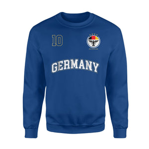 Germany Soccer Uniform No 10 Sports Team German Flag Sweatshirt