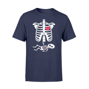 Halloween Baby Skeleton Hearth  T-Shirt