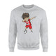 Dabbing Soccer Boy Canada Jersey  - Canadian Football Sweatshirt
