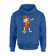 Dabbing Soccer Boy Spain Jersey Royal Spanish Football Hoodie