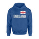 England Football Jersey Fan Support For Soccer Fans. Hoodie