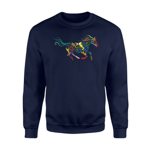 Colorful Running Horse Sweatshirt