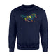 Colorful Running Horse Sweatshirt