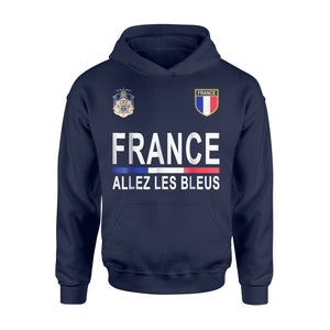France Football Cheer Jersey Allez Les Bleus Hoodie