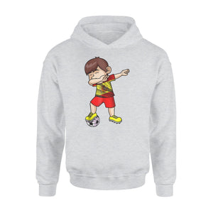 Dabbing Soccer Boy Spain Jersey Royal Spanish Football Hoodie