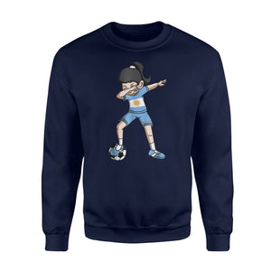 Dabbing Soccer Girl Fan Argentina Football Soccer Fan Sweatshirt