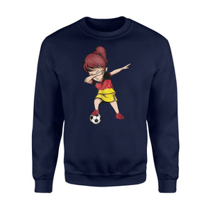 Dabbing Soccer Girl Germany Jersey - German Football Sweatshirt