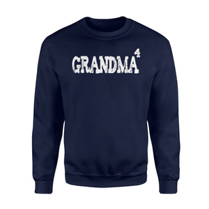 Grandma Squared Fourth Time 4 Kids Grandkids Sweatshirt