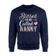 Blessed To Be Called Nanny Floral Grandma Sweatshirt