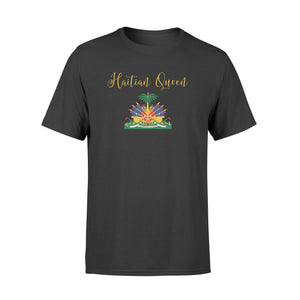 Haitian Queen Womens Haiti Flag Coat Of Arms Cute Girly T-Shirt