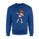 Dabbing Soccer Girl Croatia Jersey - Croatian Football Sweatshirt