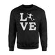 I Love Soccer   Funny For Coach Fan Player 3  Fleece Sweatshirt