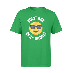 First Day Of Second 2nd Grade Emoji For Boys Girls T-Shirt