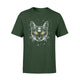 Black 3 Eyes Cat Halloween Boho Gothic Witchcraft Tattoo T-Shirt