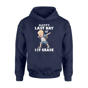 Funny Boy Dabbing Happy Last Day Of 1st Grade  Hoodie