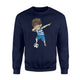 Dabbing Soccer Boy Greece Jersey  - Greek Football Gift Sweatshirt