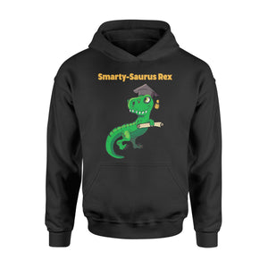Kids Funny Smarty Saurus Rex Dinosaur Graduation   1st Grade Hoodie