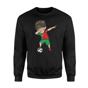 Dabbing Soccer Boy Portugal Jersey Portuguese Football Sweatshirt