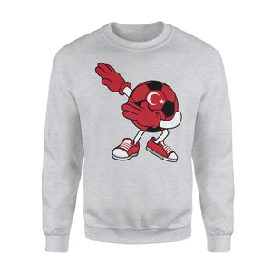 Dabbing Soccer Ball Turkey Jersey  - Turk Football Gift Sweatshirt