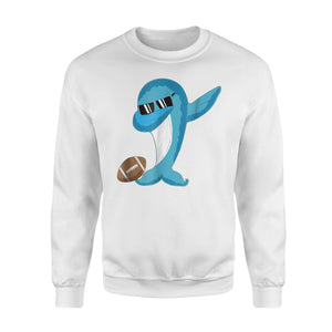 Dabbing Dolphin Football Football Sport Player  Sweatshirt