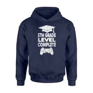 5th Grade Level Complete Video Gamer Funny Graduate Hoodie