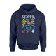 Book Pen Crayon Rule Emotion Face Sixth Grade Rock Hoodie
