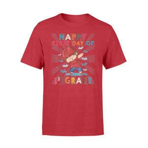 Funny Boy Dabbing Happy First Day Of 1st Grade T-Shirt